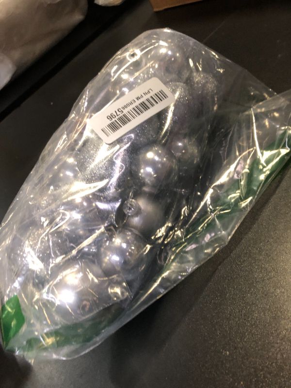 Photo 1 of Emopeak 24Pcs Mini Christmas Balls Ornaments for Xmas Tree - 1.57 Inch Small Shatterproof Christmas Tree Decorations Hanging Ball for Holiday Wedding Party Decoration Silver