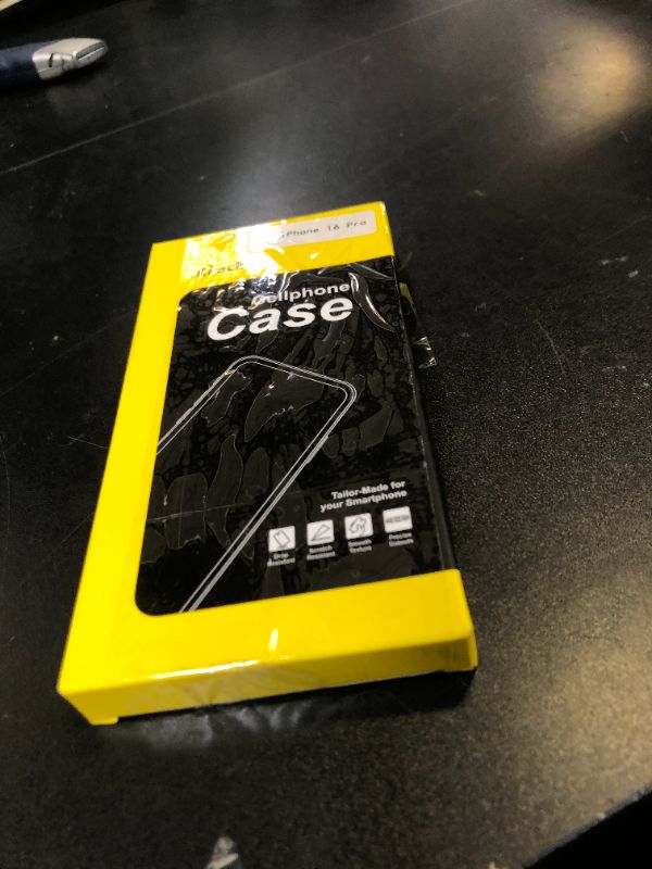 Photo 1 of JETech Case for iPhone 16 Pro 6.3-Inch, Non-Yellowing Shockproof Phone Bumper Cover, Anti-Scratch Clear Back (Clear)