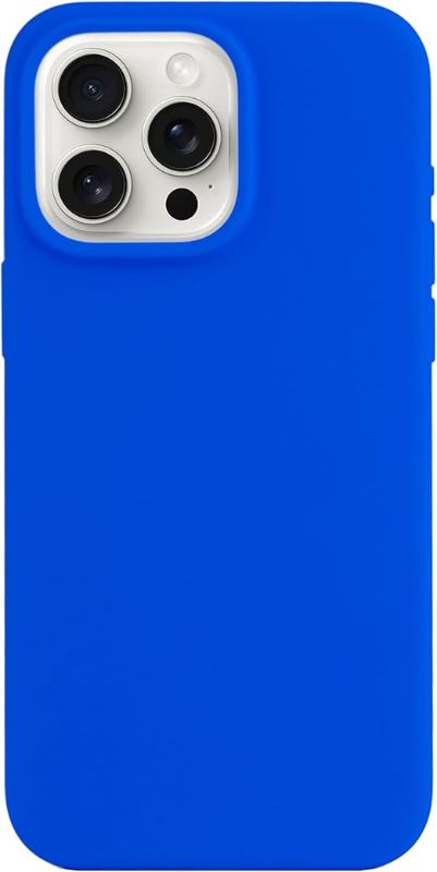 Photo 1 of for iPhone 15 Pro Case, Minimalist Classic Basic Matte Phone Case, Dust-Proof Plastic Non Silicone, Gel Rubbery Slim Fit Shockproof Cover 6.1" Inches Screen 2023 Bright Klein Royal - Blue
