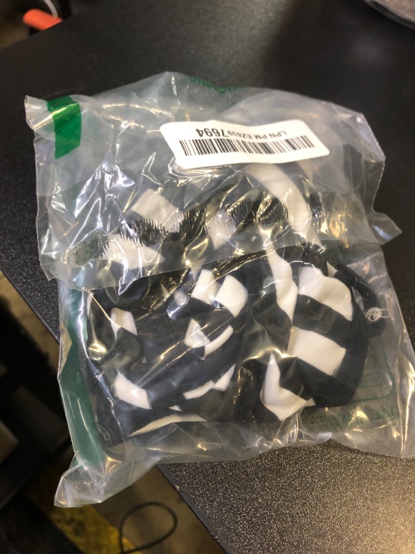 Photo 1 of Petitebella Horizontal Stripes Puppy Dog Shirt (Black/White, Medium)