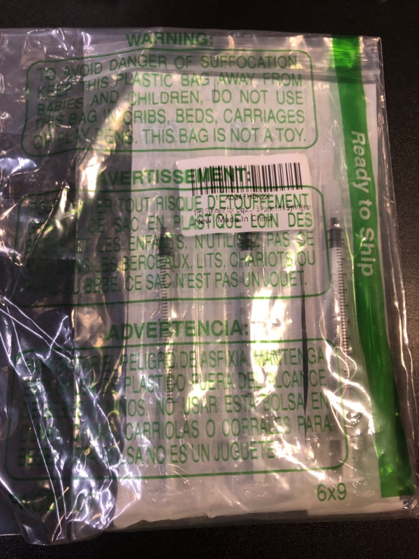 Photo 1 of 1ml Syringe for Liquid, Oral, Scientific Labs, Measurement, Dispensing, with Cap- 3 Pack 1ml Syringes