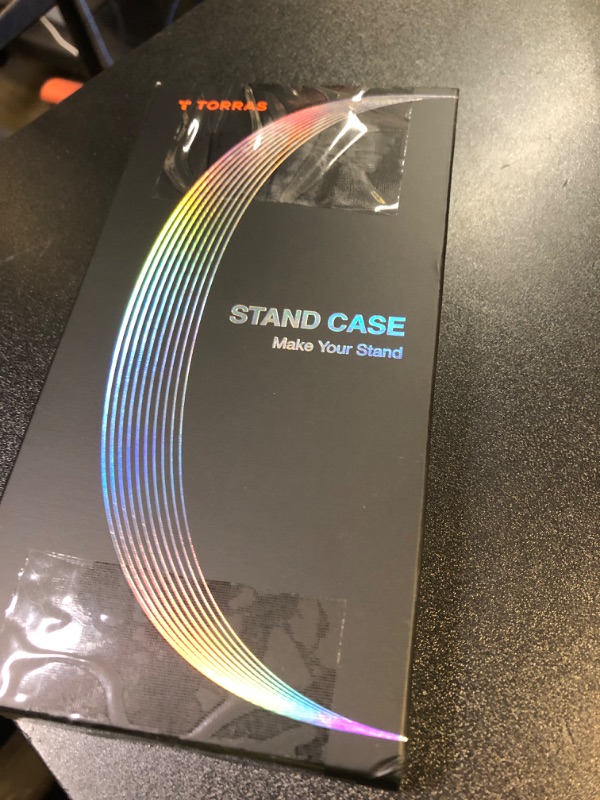 Photo 1 of TORRAS 360 Magnetic Stand for iPhone Air Case, [Fit for MagSafe] [Military-Grade Protection] Translucent Slim Case for iPhone 17 Air, 2025, Obsidian Black, Ostand O3 Fitness Series