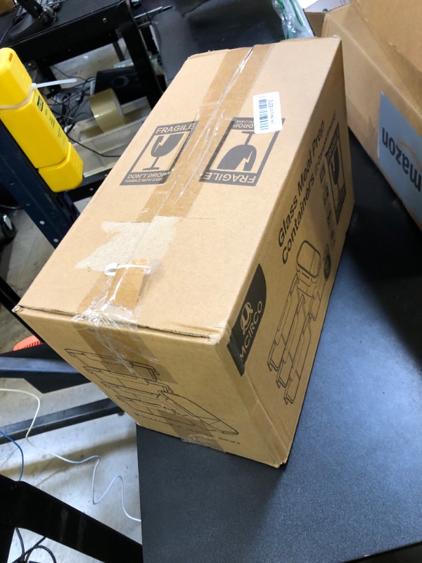 Photo 1 of [5-Pack,36 Oz]Glass Meal Prep Containers 2 Compartments Portion Control with Upgraded Snap Locking Lids Glass Food Storage Containers, Microwave, Oven, Freezer and Dishwasher (4.5 Cups)