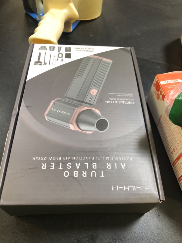 Photo 1 of SAILHAPI Compressed Air Duster 300000RPM, Cordless Electric Office Duster Brushless Motor Replace Canned Air, Rechargeable Durable Blower for Keyboard, Computers, Air Bed & Snow Removal, Great Gift