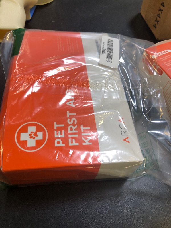 Photo 1 of ARCA PET Dog First Aid Kit - Pet Emergency Kit - Water Resistant High Visibility Reflective First Aid Pouch Dog Camping Essentials for Hiking, Backpacking, Sports, Hunting