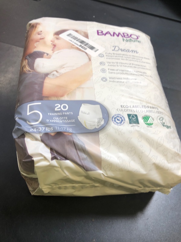 Photo 1 of Bambo Nature Premium Training Pants (SIZES 4 TO 6 AVAILABLE), Size 5, 20 Count