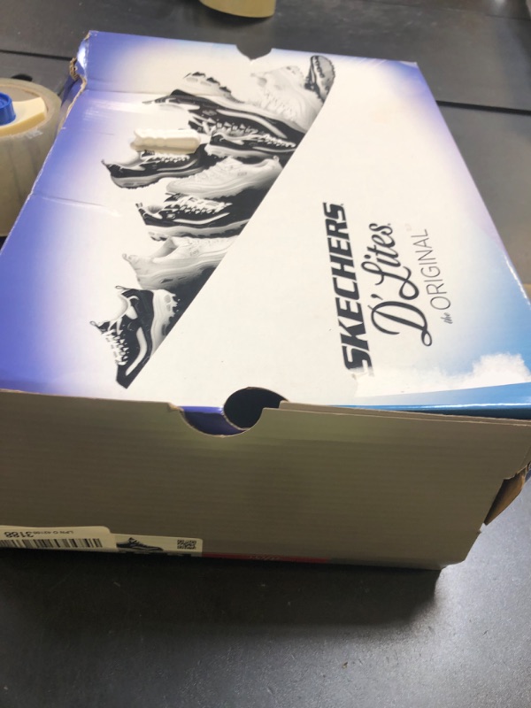 Photo 1 of Skechers womens D'lites - Life Saver Memory Foam Lace-up Sneaker,Navy/White,8.5 W US