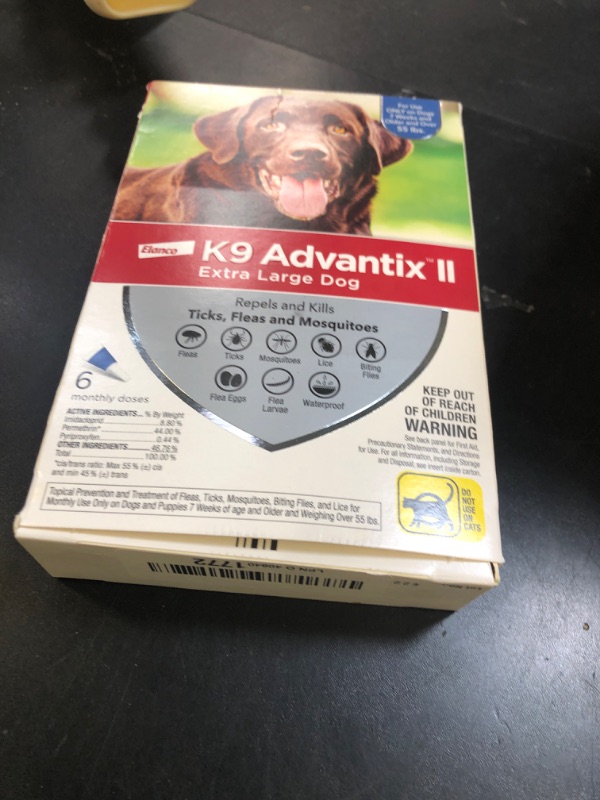 Photo 1 of K9 Advantix II XL Dog Vet-Recommended Flea, Tick & Mosquito Treatment & Prevention | Dogs Over 55 lbs. | 6-Mo Supply
