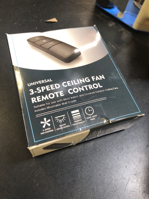 Photo 1 of Universal Ceiling Fan Remote Control Kit,Hampton Bay Fan Remote Kit Replacement for Hunter,Harbor Breeze, Home Decorators,3-Speed, Light Dimming,Time Delay, KUJCE10320/TR222A,2AAZPHD3/HD3,98130,TX028C