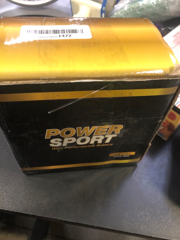 Photo 1 of ExpertPower ETX14-BS 12v14Ah YTX14-BS replacement (12V 14Ah Sealed) Maintenance Free Battery