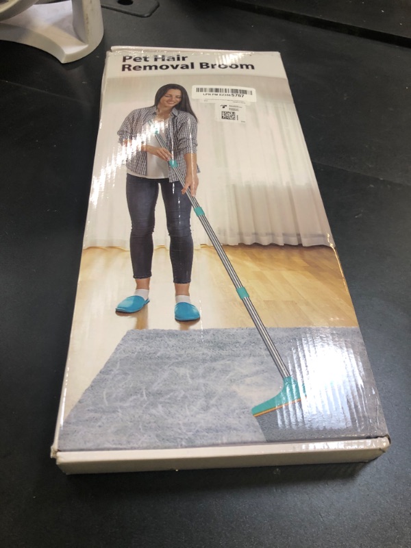 Photo 1 of B-Land Carpet Rake for Pet Hair Removal, Reusable Pet Hair Remover with 60” Adjustable Long Handle, Carpet Scraper Dog Cat Hair Remover Tool for Rugs, Mats