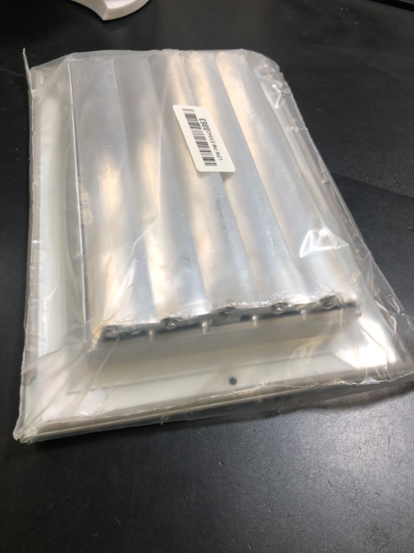 Photo 1 of 10" x 6" Duct Hole Aluminum Single Deflection Adjustable Air Supply Register, Decorative HVAC Vent Cover, Ceiling & Wall AC Deflector, Heating & Cooling Supply with Multi-Shutter Damper – ACLAMINAIRE