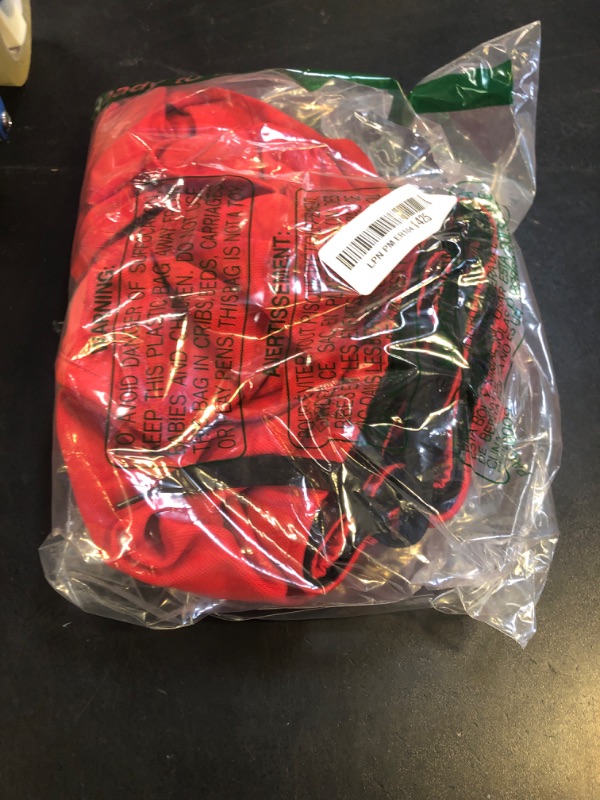 Photo 1 of Lacoste Men's Solid Elastic Waist Swim Trunks, Red/Green, Medium