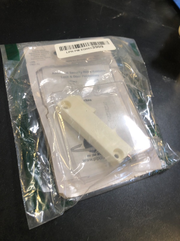 Photo 1 of Prime-Line U 9831 White, Plastic, Sliding Window Lock, Edge Mount (Single Pack)