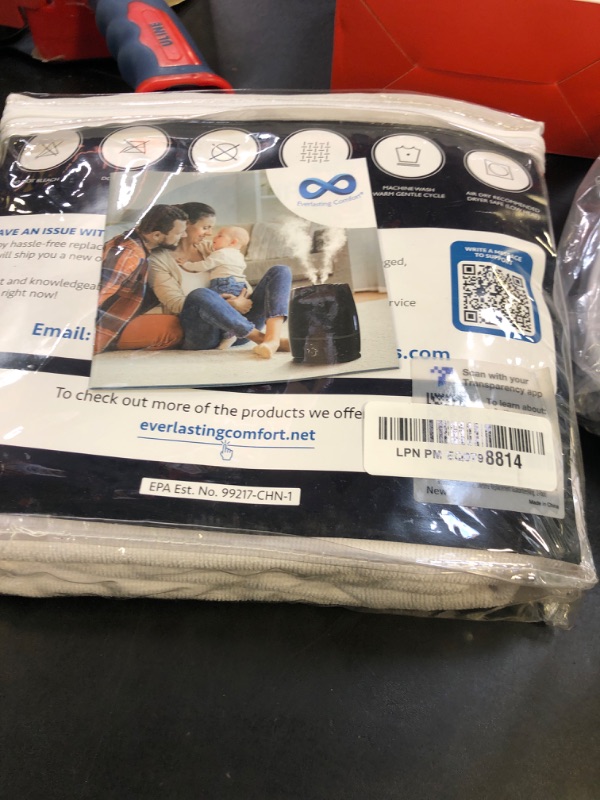 Photo 1 of 100% Stain Resistant & Waterproof King Size Pillow Protectors with Zipper Set of 2 - Bed Bug & Dust Mite Proof White Pillowcases - Breathable, Comfortable Pack of Covers for Pillows, 20 x 36 Inches