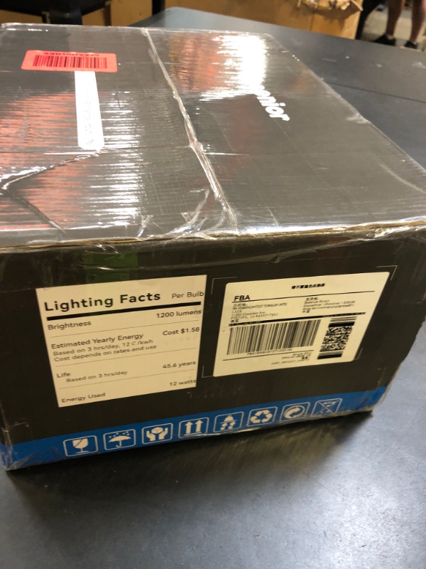 Photo 1 of Ensenior 12 Pack 6 Inch LED Recessed Light, Dimmable, 5000K Daylight, 1200LM High Brightness, 12W 120V, Damp Rated, ERL-12X-ETL, Ultra-Thin Canless Wafer Light - ETL & FCC & IC