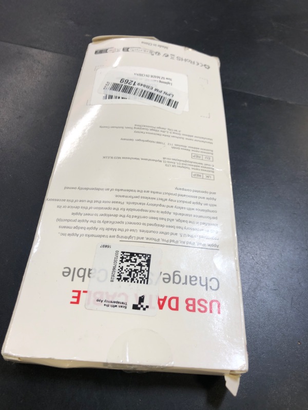 Photo 1 of Lightning Cable MFi Certified - iPhone Charger 3Pack 6FT Lightning to USB A Charging Cable Cord Compatible with iPhone 14 13 12 Mini Pro Max SE 11 Xs Max XR X 8 7 6 Plus 5S iPad Pro Airpods - White