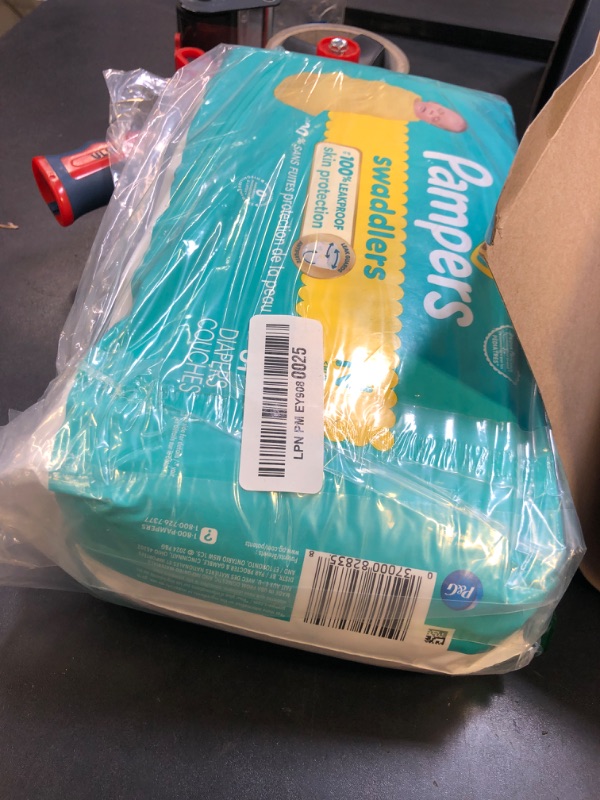 Photo 1 of Pampers Swaddlers Diapers Newborn - Size 0, 31 Count, Ultra Soft Disposable Baby Diapers