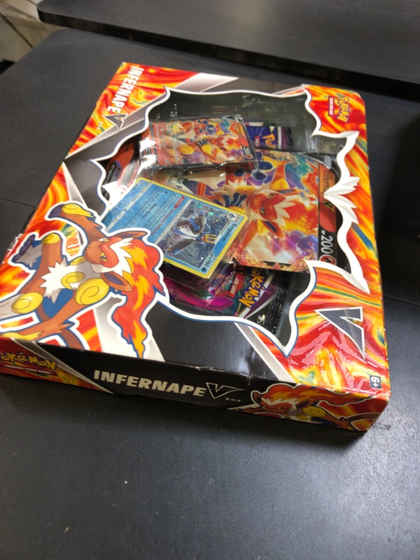 Photo 1 of Pokemon Lost Origin Infernape V Box Set: 4 Booster Packs + promos!