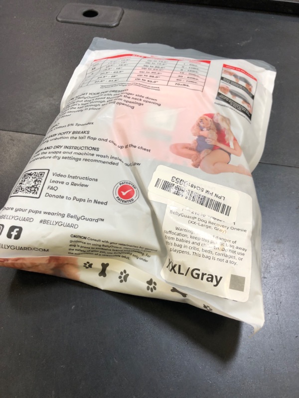 Photo 1 of BellyGuard Recovery Suit for Dogs, Comfy Dog Surgery Suit, Female Spay and Male Neuter Onesie for Post-Op Care
