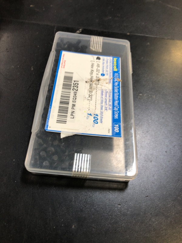 Photo 1 of iexcell 100 Pcs #8-32 x 3/8" Alloy Steel 10.9 Grade Hex Socket Button Head Cap Screws Bolts Kit, Black Oxide Finish
