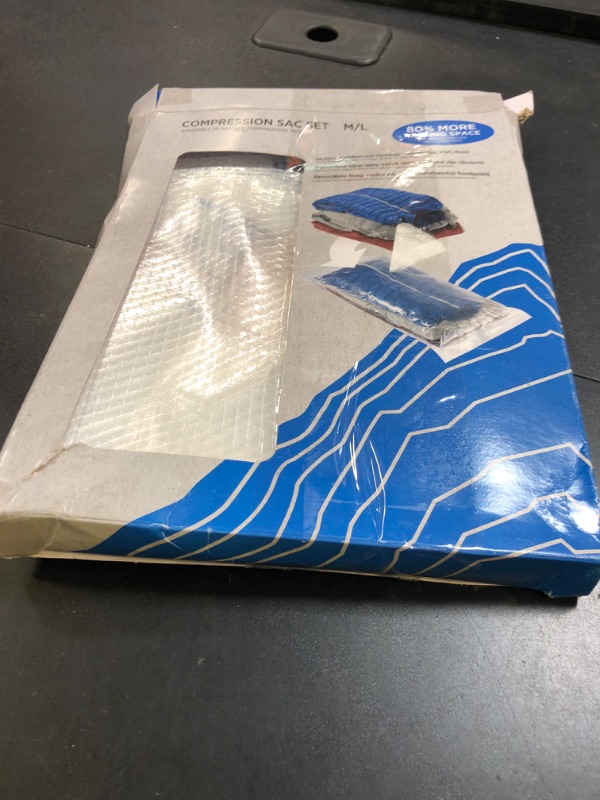 Photo 1 of Eagle Creek Pack-It Compression Bags for Travel Set - Featuring One-Way Pressure Valve & Zip - For Efficient Travel Bag Packing - Water Resistant - Clear - Medium/Large