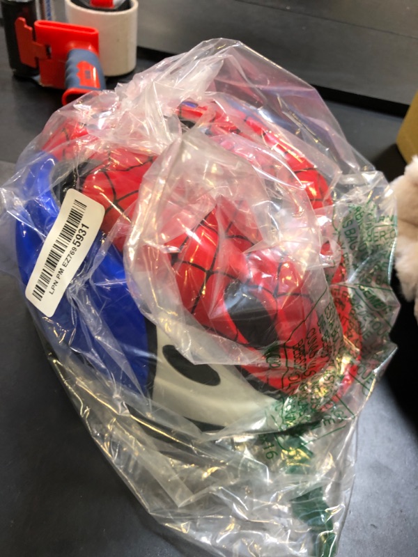 Photo 1 of Atphfety Kids Toddler Bike Helmet, Adjustable Boys Girl Helmets from Baby to Children(Age 1-8), Multi Sports for Bicycle Skate Scooter with LED Light (Red Spider, S:50 cm - 54cm/19.7-21.2 inch)