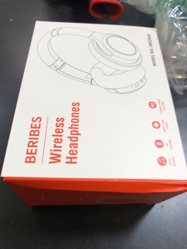 Photo 1 of BERIBES Bluetooth Headphones Over Ear, 65H Playtime and 6 EQ Music Modes Wireless Headphones with Microphone, HiFi Stereo Foldable Lightweight Headset, Deep Bass for Home Office Cellphone PC Ect.