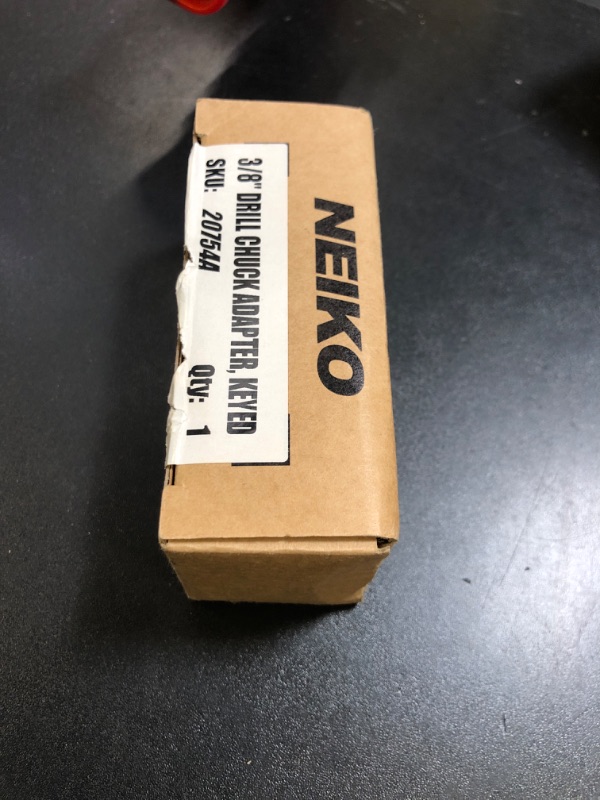 Photo 1 of NEIKO 20754A 3/8” Drill Chuck Adapter | Chuck Drill for Impact Drivers with 1/4 Inch Quick Change Shank | Drill Converter Includes 1/2-Inch Adapter for Impact Guns | Hex to Chuck Drill Bit Adapter