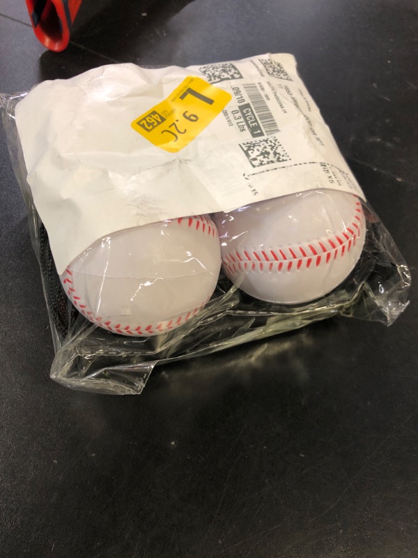 Photo 1 of 4 Pack Foam Baseballs, 9 Inch Soft Baseballs Training Pitch Baseball Baseball Stress Ball with Drawstring Bag (White 4Pack)