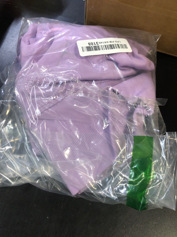 Photo 1 of Ieumaz Scrunch Butt Lifting Leggings for Women Gym Seamless Workout Leggings Mid Low Waist Tummy Control Yoga Pants Purple
