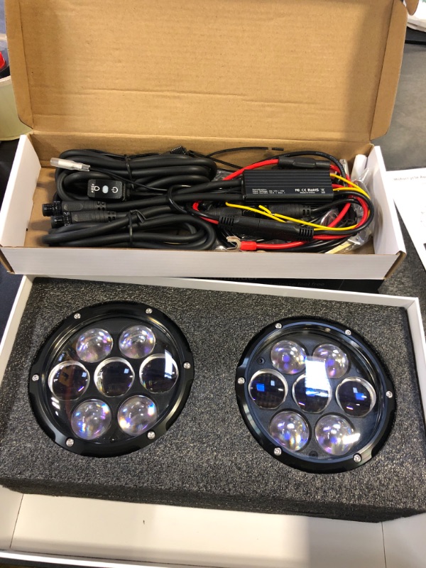 Photo 1 of Kewig 4.5 Inch Motorcycle Auxiliary LED Fog Light 90W Amber White Driving Spotlight Kit With Mount Brackets Wire Harness Waterproof Offroad Fit for Motorcycle Jeep Car Truck