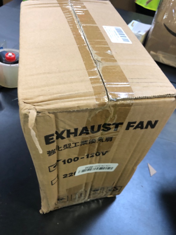 Photo 1 of HG Power 8 Inch Exhaust Fan with Speed Controller, 567 CFM Kitchen Exhaust Fan with Damper, Metal Extractor Fan for Window, Attic, Ceiling, Basement Ventilation