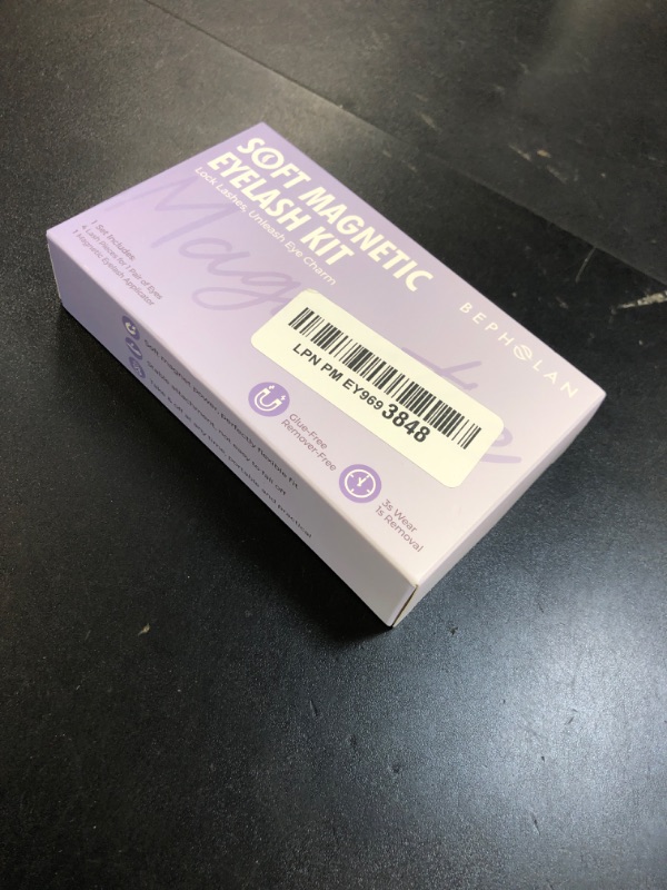 Photo 1 of Bepholan Soft Magnetic Lashes with Applicator,No Glue Needed Reusable Magnetic Eyelashes Natural Look Easy to Wear and Remove Waterproof Cruelty-free False Eyelashes?RC01?