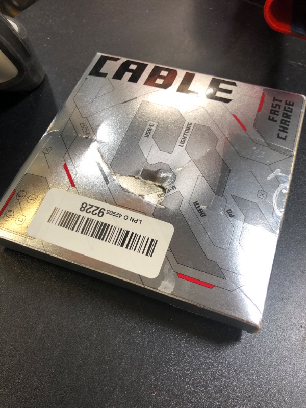 Photo 1 of [Upgraded] 4-in-1 USB C Cable 60W 5FT Lightning Cable Fast Charging Flat Nylon Braided for iPhone iPad Charger Cord [480Mbps Data Sync] Multi Charge Wire Combo with Lightning/Type C/USB A Port