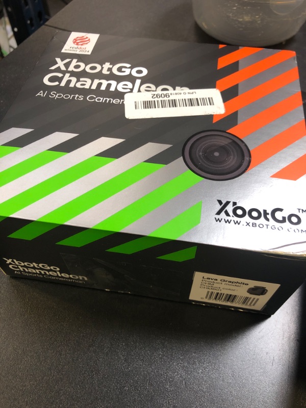 Photo 1 of XbotGo Chameleon AI Auto Sports Action Camera - 4K 60FPS Soccer Camera and Basketball Tracking Camera for Team Sports, Live Streaming, No Subscription, Works with iOS & Android (Lava Graphite)