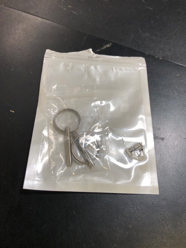 Photo 1 of 2 Pack Quick Release Pins, Diameter 3/16 inch(5mm), Usable Length: 0.95inch(24mm) ,Full 316 Stainless Steel Marine Hardware Bimini Top Pin for Ship Outfitting/Shipbuilding