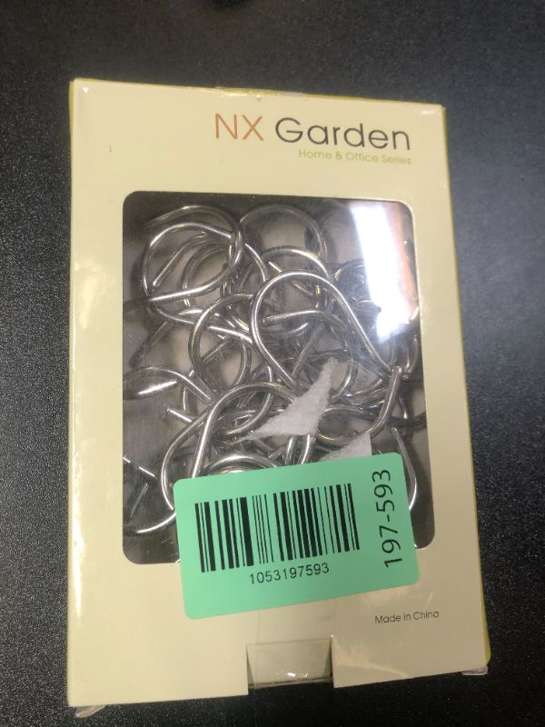 Photo 1 of NXG 30 Pack 2.5 Inch Nickel Plated Stainless Steel S Hook S Shape Durable Hanging Hooks for Kitchen, Bathroom, Closet, Work Place, Office