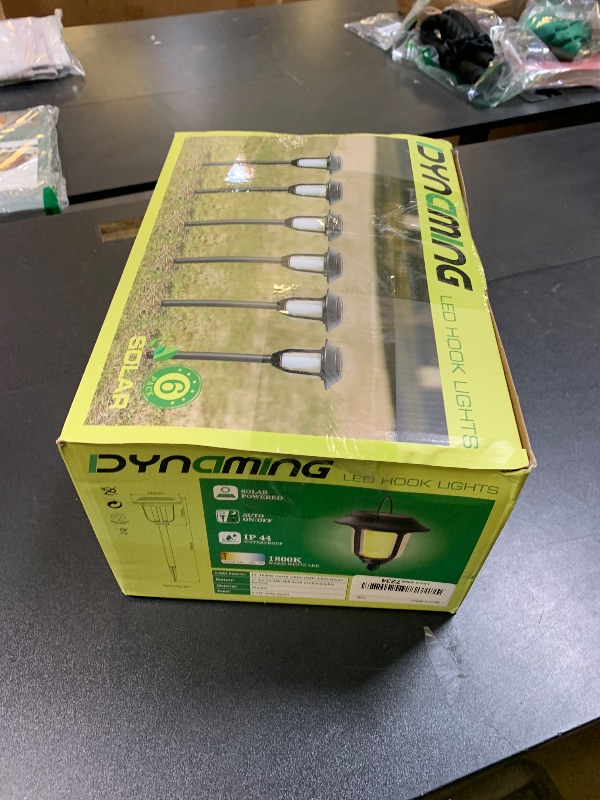 Photo 1 of Dynaming Dual Use Solar Flame Lights Outdoor 6 Pack, Solar Flickering Flame Pathway Lights, Hanging Lantern Light, Auto On/Off & Waterproof for Garden Lawn Patio Yard Walkway Deck Driveway