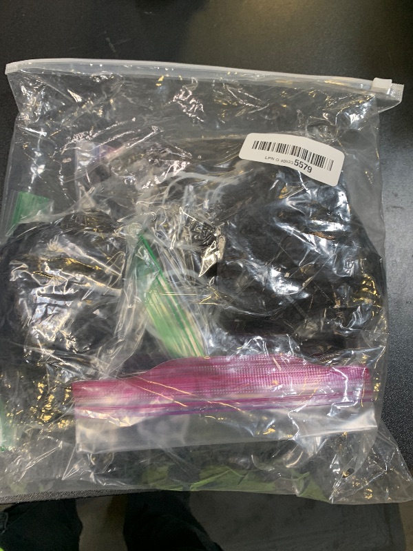 Photo 1 of 18 Inch Curly Wavy Clip in Hair Extensions 4PCS,QGZ Heat-Stylable Synthetic Lace Weft Extensions for Women, Black Brown for Daily & Party Wear