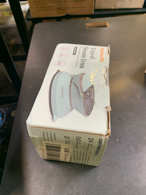 Photo 1 of PIOMATIC Travel Iron Mini with Steam for Clothes with Dual Voltage, Portable Mini Ironing Machine with Non-Stick Soleplate, Small Iron for Sewing, Quilting and Handcraft