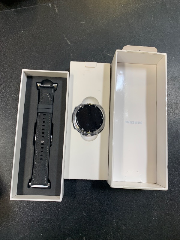Photo 1 of Samsung Galaxy Watch 8 Classic (2025) 46mm Bluetooth Smartwatch, Cushion Design, Rotating Bezel, Quick Button, Sleep Coaching, Running Coach, Energy Score, Black [US Version]