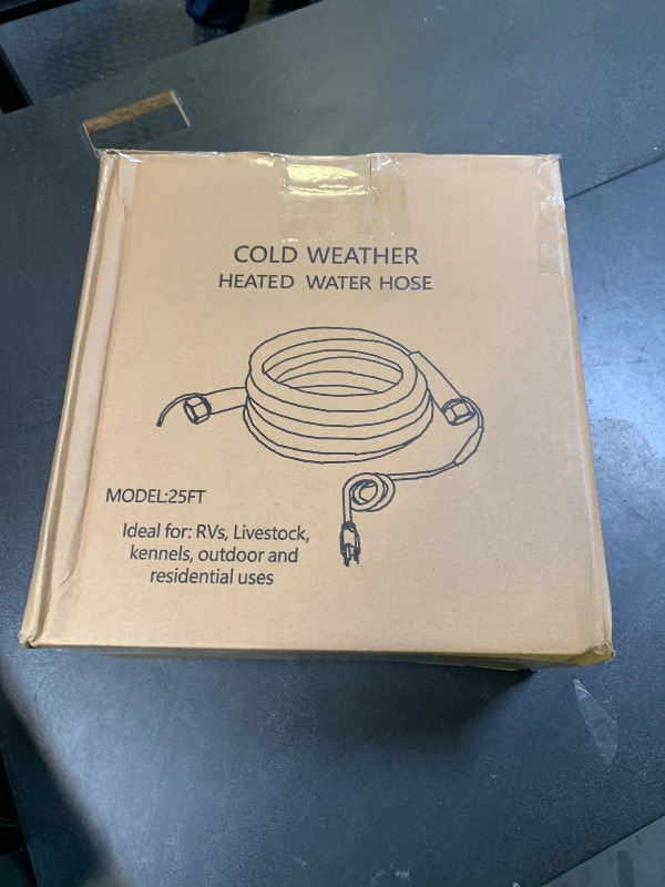 Photo 1 of 25FT?15-100FT? Heated Water Hose for RV,Heated Drinking Water Hose,Anti-Freezing Temperature Down to -47°F, 1/2" Inner Diameter, Great Rv Accessories for Campers, Livestock, Agriculture