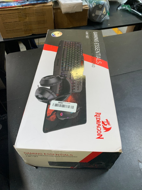 Photo 1 of Redragon S101-3 Wired RGB Backlit Gaming Keyboard and Mouse Combo, Programmable Keyboard and Mouse (800-7200DPI), Gaming Headset Mouse Pad Combo All in 1 PC Gamer Bundle for Windows PC (Black)