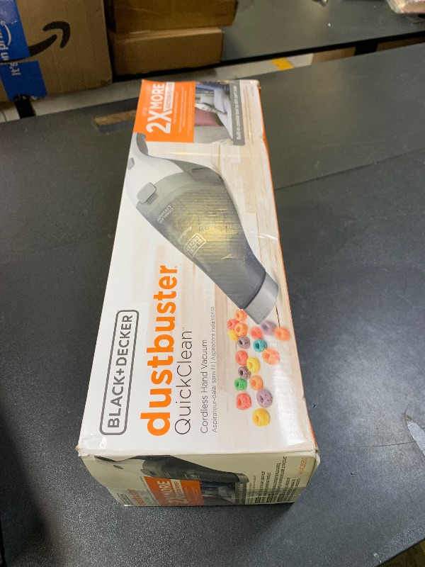 Photo 1 of BLACK+DECKER dustbuster QuickClean Cordless Handheld Vacuum, Car Vacuum Portable (HNVC215B10)