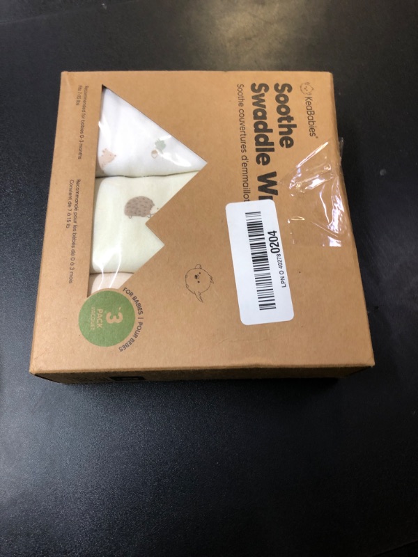 Photo 1 of KeaBabies 3-Pack Organic Baby Swaddle Sleep Sacks - Swaddles for Newborns, Infant 0-3 Months, Baby Girls, Boys, Soft & Snug Newborn Sleep Sack, Nursery Swaddling Blankets (Nibbles/Bruce)