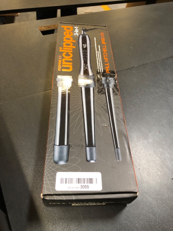 Photo 1 of Paul Mitchell Pro Tools Express Ion Unclipped 3-in-1 Ceramic Interchangeable Curling Wand, 3 Barrels for Multiple Hairstyles