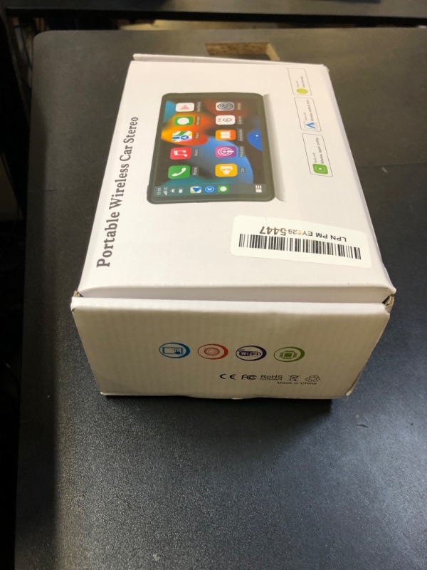Photo 1 of Portable Wireless with Apple CarPlay and Android Auto Screen for Car, 7" HD Touch Screen Car Stereo with Mirror Link, Bluetooth 5.2, Backup Camera, AUX,FM Transmitter for All Vehicle