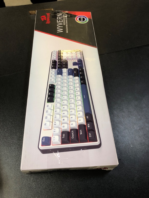 Photo 1 of Redragon K689 Wired Gasket RGB Gaming Keyboard, 108 Keys Mechanical Keyboard w/Extra 4 Hotkeys, Upgraded Hot-swappable Socket, 3-Layer Noise Dampening, Mixed Color Keycaps, Custom Linear Switch
