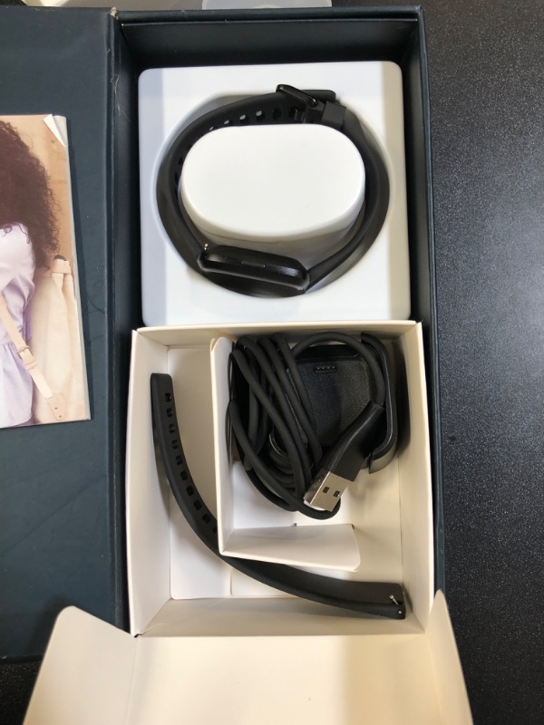 Photo 1 of Fitbit Versa Smart Watch, Black/Black Aluminium, One Size (S & L Bands Included)